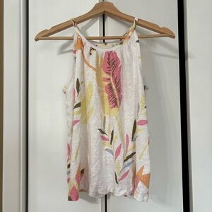 Floral Print Sleeveless Top